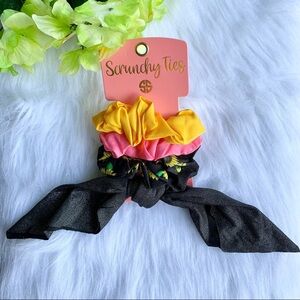 Simply Southern Vibrant Scrunchies - Yellow, Pink, Black ScrunchyTies-Sunflower